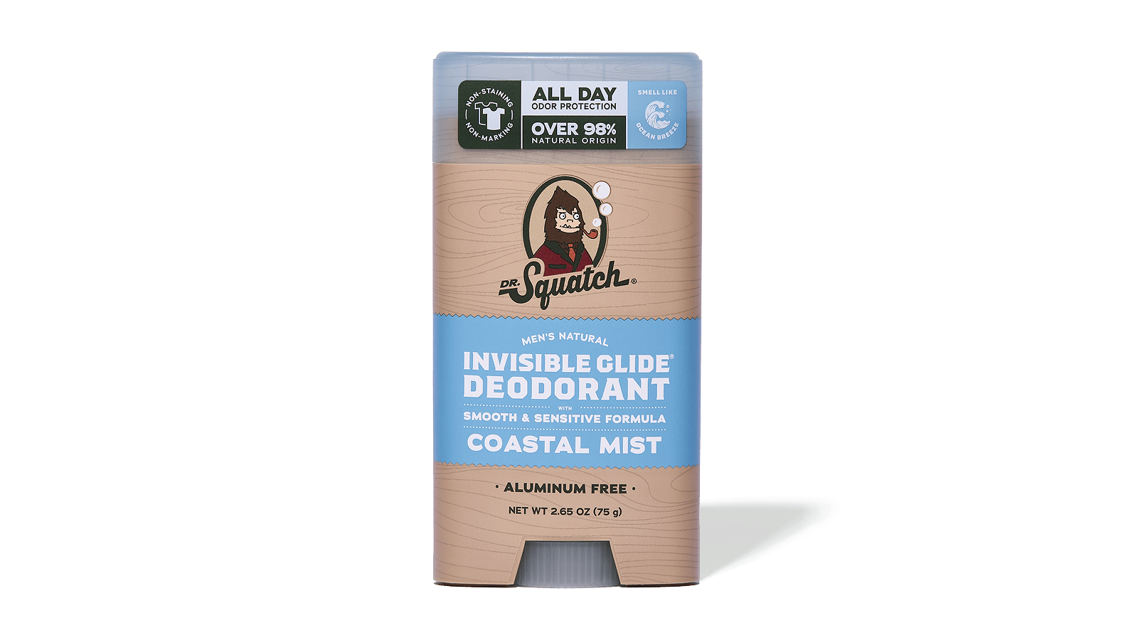 Coastal Mist Invisible Glide Deodorant - Premium Travel Shield