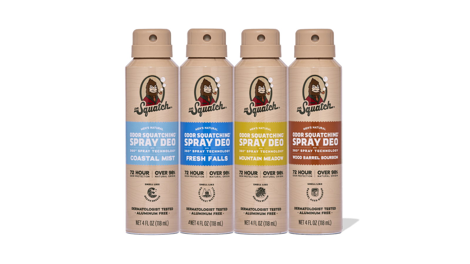 Spray Deodorant 4-Pack - Easy Pack