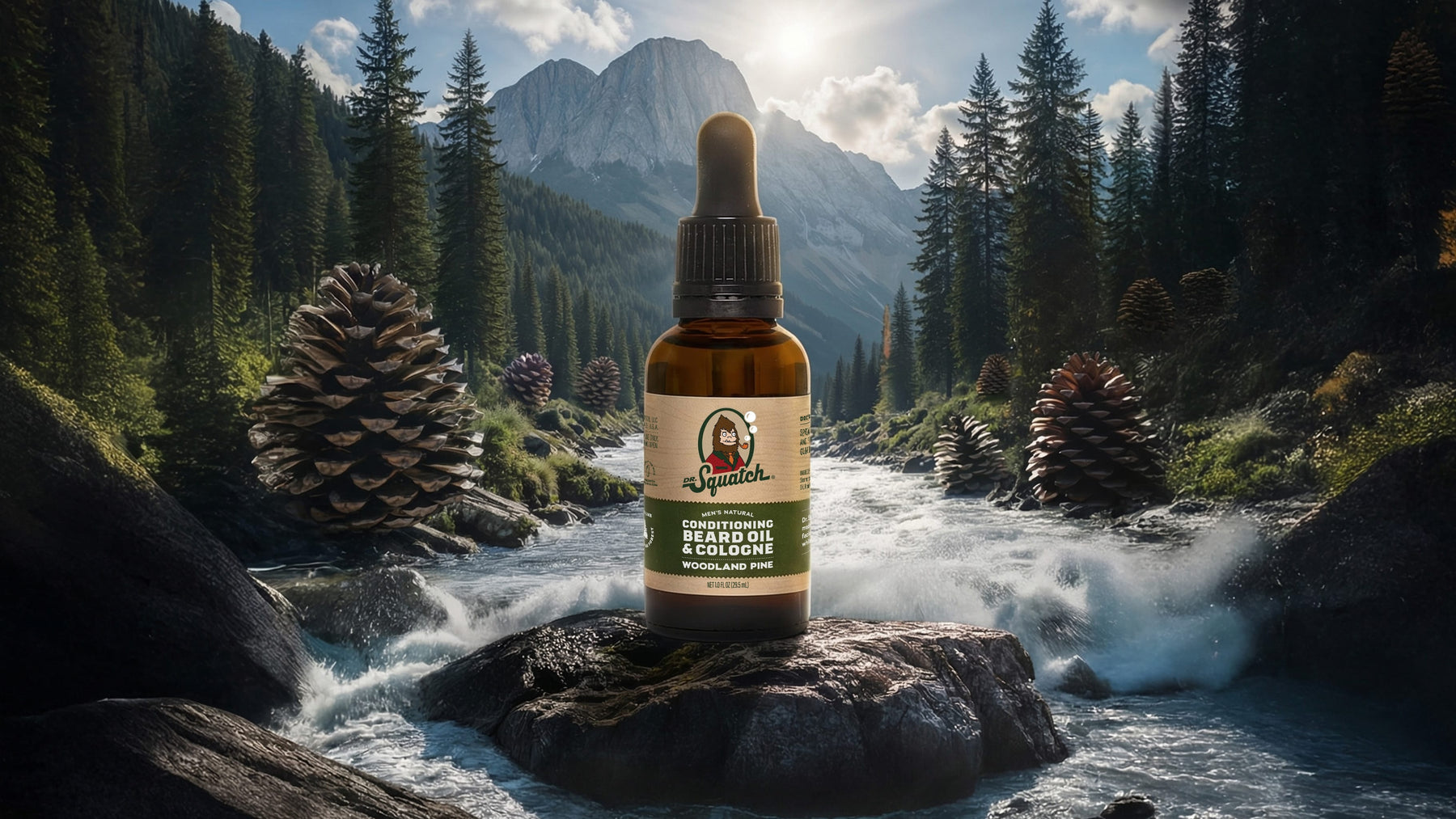 Conditioning Beard Oil & Cologne Woodland Pine - Bright Daily Blend