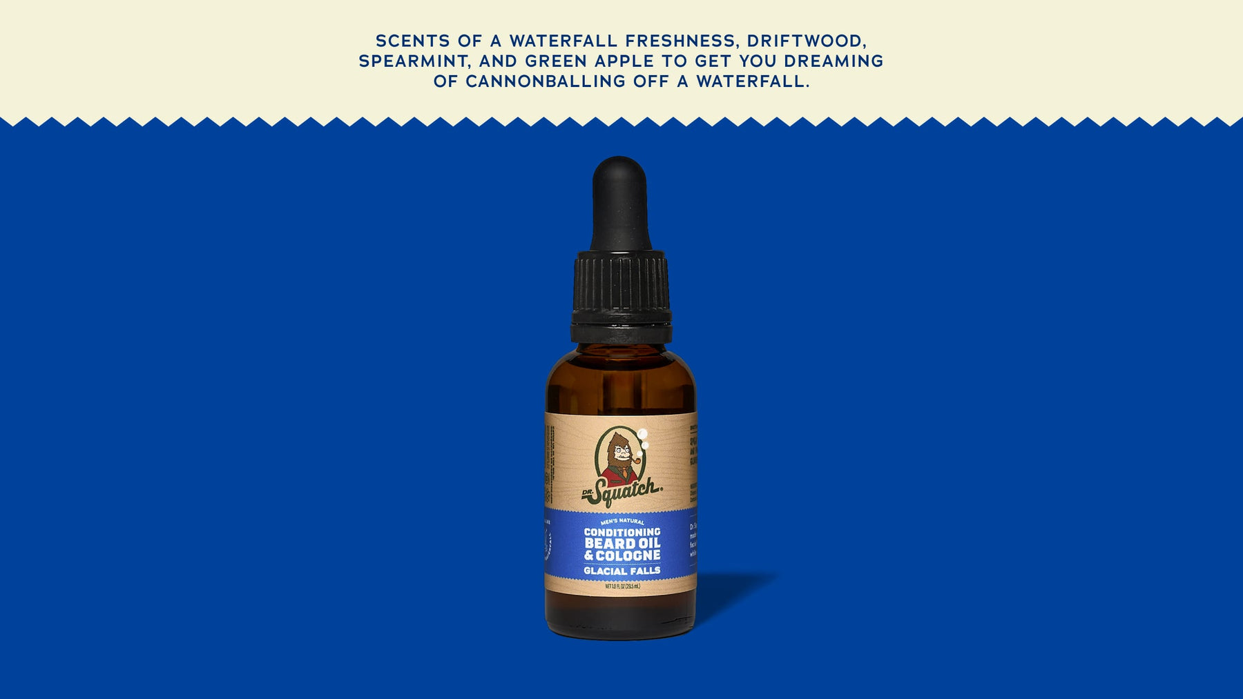 Conditioning Beard Oil & Cologne Glacial Falls - Clean Trail Blend