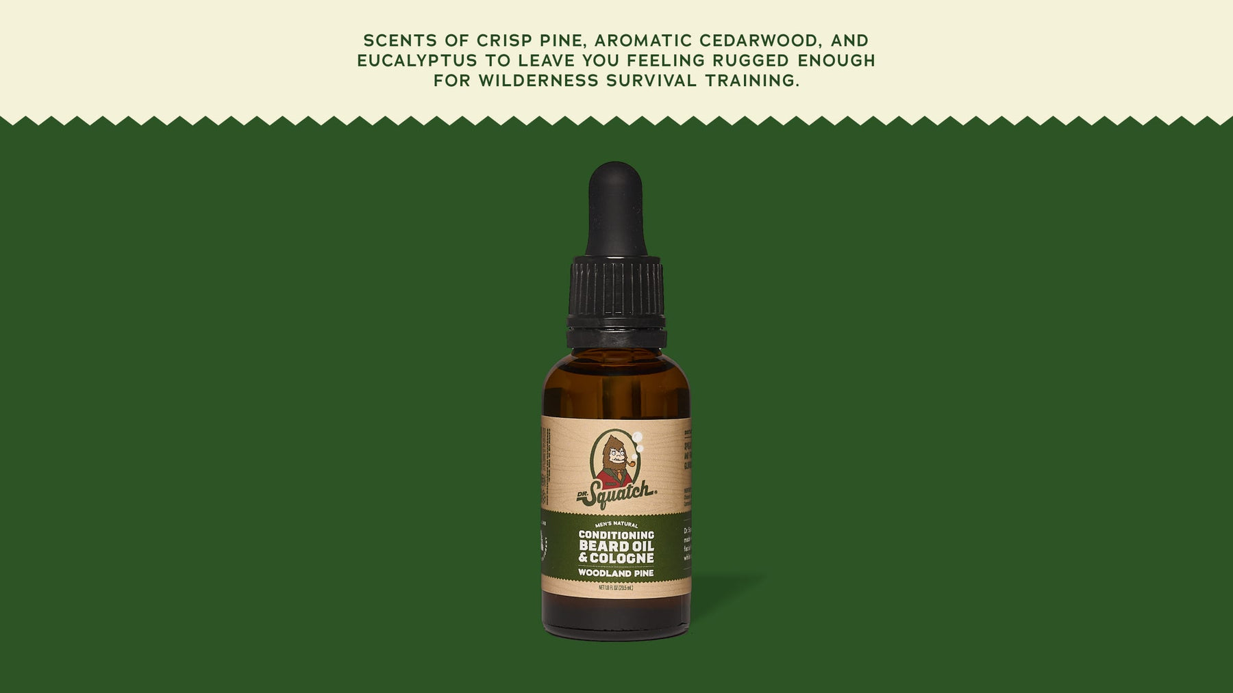 Conditioning Beard Oil & Cologne Woodland Pine - Bright Daily Blend
