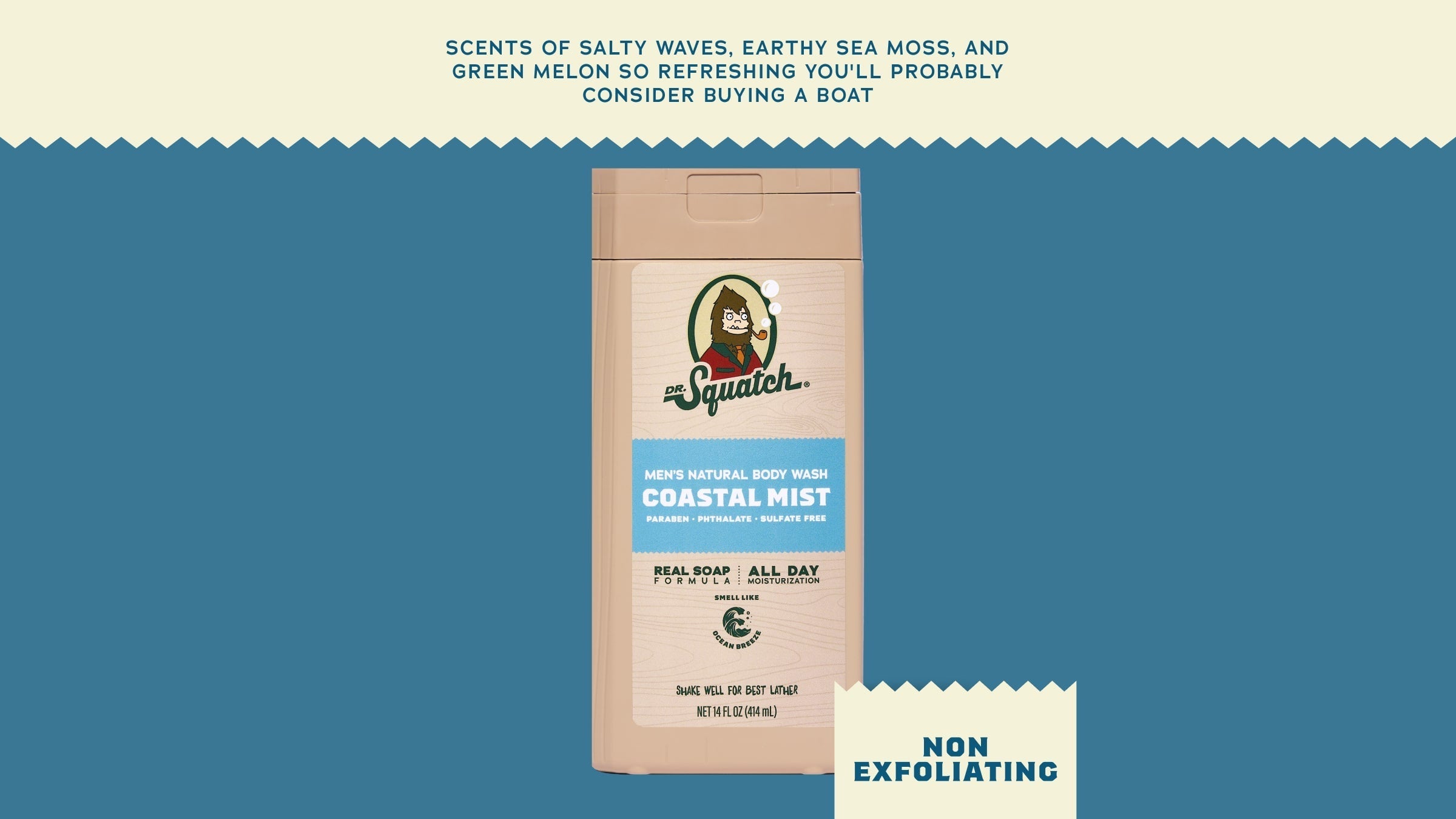 14 oz Coastal Mist Body Wash - Easy Bar