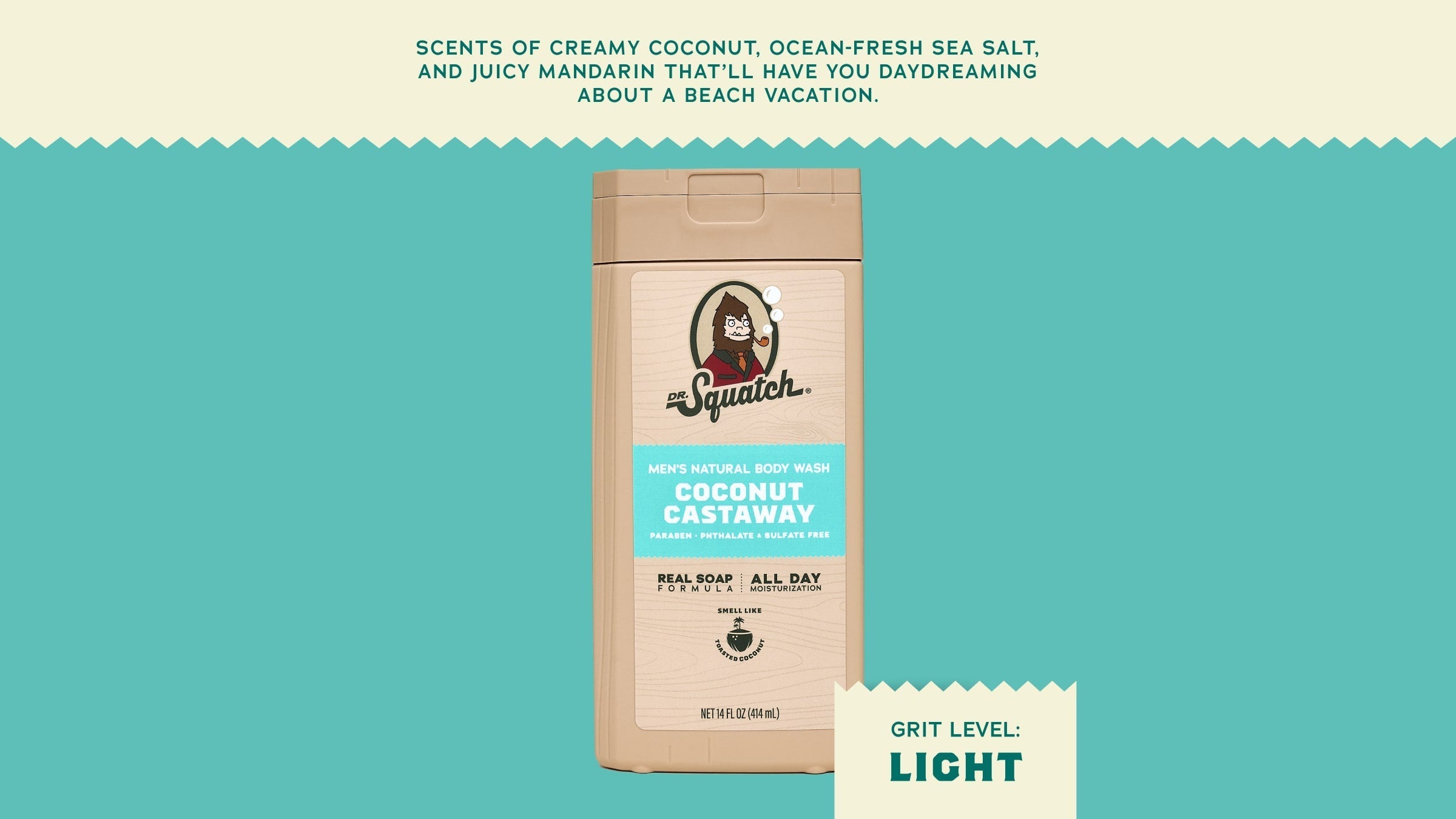 14 oz Coconut Castaway Body Wash - Bright Bar
