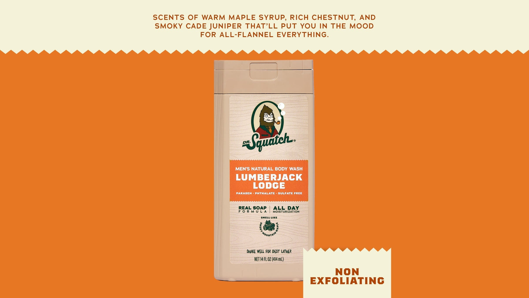 14 oz Lumberjack Lodge Body Wash - Clean Outdoor Lather