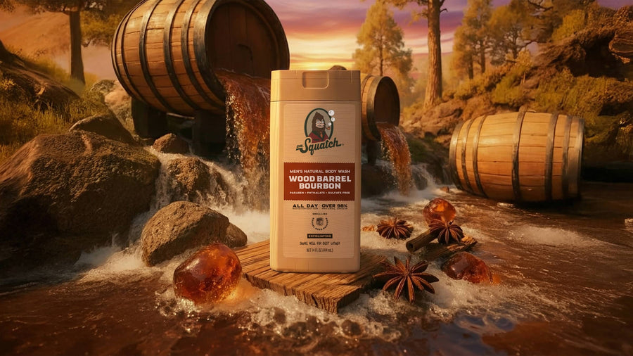14 oz Wood Barrel Bourbon Body Wash - Daily Clean