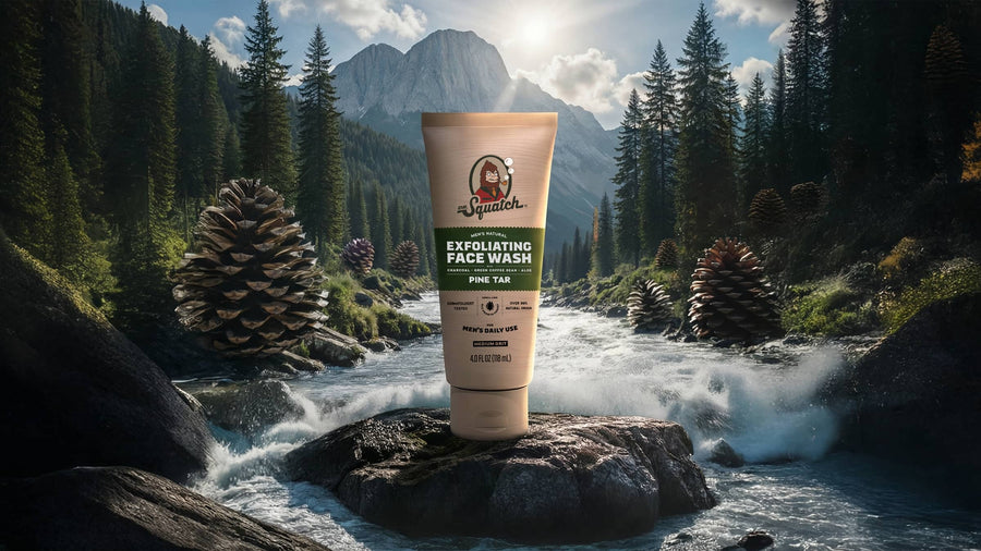 Pine Tar Exfoliating Face Wash - Clean Shower Wash