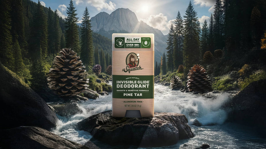 Pine Tar Invisible Glide Deodorant - Fresh Travel Routine