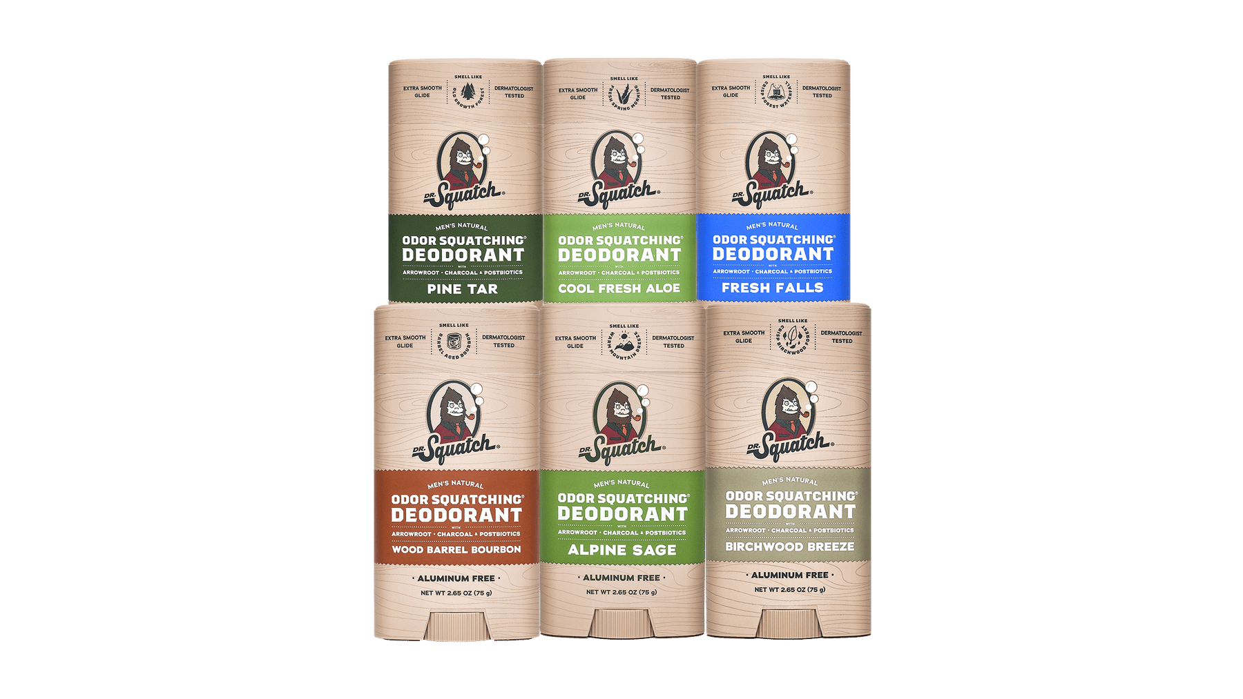 Deodorant 6-Pack - Travel Daily Lineup