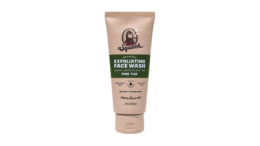 Pine Tar Exfoliating Face Wash - Clean Shower Wash
