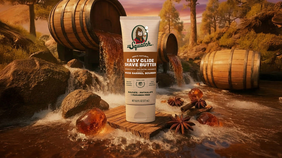 Easy Glide Shave Butter Wood Barrel Bourbon - Clean Morning Bar