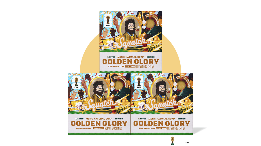 FIFA Golden Glory 3-Pack Bar Soap Bundle - Travel Collector Pack