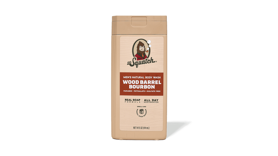 14 oz Wood Barrel Bourbon Body Wash - Daily Clean