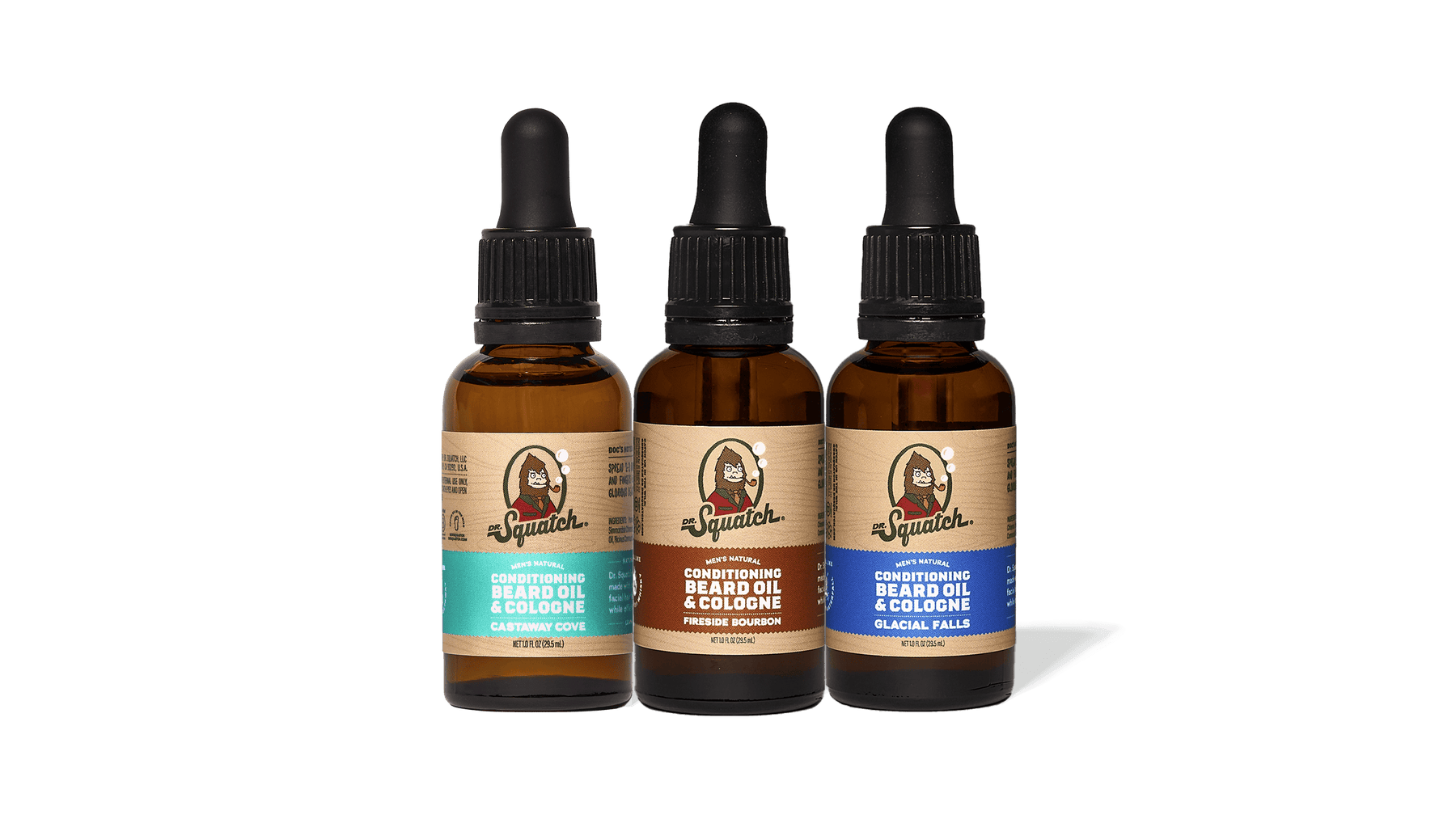 Beard Oil 3-Pack - Premium Travel Pick